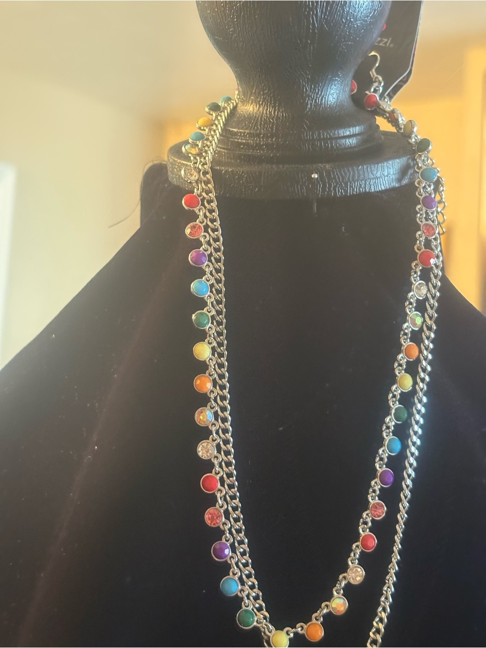 Multicolor Bead Chain Necklace - Women Jewelry